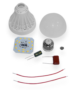 Assembly kit  Lamp LED 9W warm light