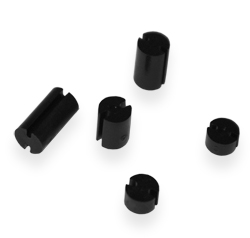 Черная пластиковая стойка для светодиода 3-pin 3-5мм высота 6,5мм