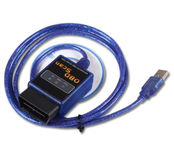 Адаптер діагностичний OBD ELM327 USB typ B міні