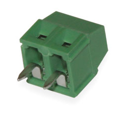 Клемник гвинтовий XK127V-5.0-02P (сталь) Зеленый