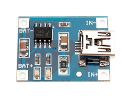 Module Charge controller Li-Ion Mini USB 5V 1A