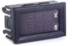 Module Ampervoltmeter 7-100V 50A red-blue without shunt