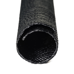 Wrap-around cable braid SCK-025 Woven Wrap BLACK self-closing [1m]