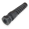 Sealed cable gland PG7 coiled Black