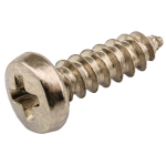 Stainless steel screw PA 3x10mm with rounded head PH stainless steel. 304