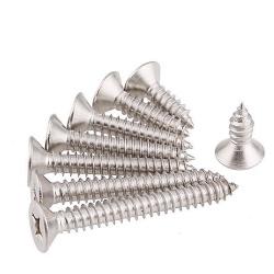 Stainless steel screw KA 1.4x4mm countersunk. PH stainless steel 304