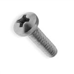 Galvanized screw M2.5x10mm half round PH