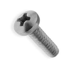 Stainless screw M2.5x14mm half round PH stainless steel 304