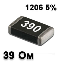 SMD resistor 39R 1206 5%
