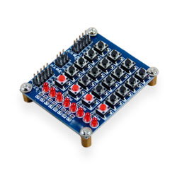 Клавіатура - Матриця кнопок 5х4, 8 світлодіодів