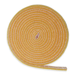 Стрічка-липучка двостороння Velcro  [10мм х1м] ЖОВТА полімер