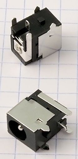 Роз'єм DC Power Jack PJ001SC (5.5mm*2.50mm center pin)