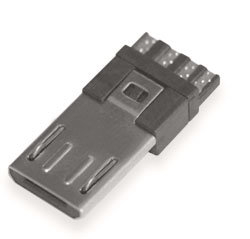 Вилка USB-Micro на кабель (6,5мм)