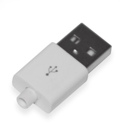 Fork  USB type A to cable in white housing