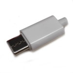 Вилка USB Type-C 4pin в корпусе на кабель бел. CN-18-06</ntran>
