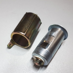 Автомобильное монтажное cigarette lighter socket, metal body, with lighter