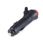 Car cigarette lighter plug<gtran/> Daier with switch, LED indication<gtran/>