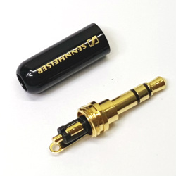 Plug to cable  Sennheiser 3-pin 3.5mm enamel Black, type A