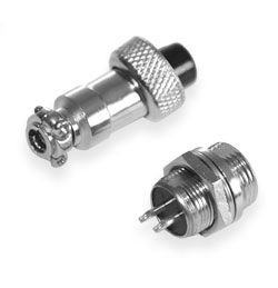 Connector M12-2pin M+F (pair)