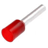 Lug for wire E2512 section 2.5mm2 L = 12mm (red)