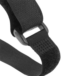  Compression cable tie  Velcro BLACK 200x20mm with buckle
