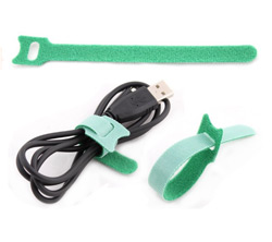  Cable tie  Velcro GREEN 150x10mm without buckle