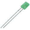 LED 5x2mm  Green matt 1.7 mcd, 140 deg, 30mA, 2.1V