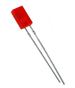 Светодиод 3х2 мм красный матовый LTL-403HR