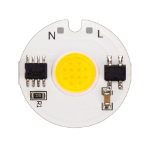 COB LED 5W<gtran/> White warm 220V AC 27mm<gtran/>
