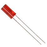 5mm cylinder LED Red, long legs
