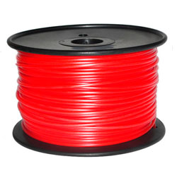 Plastic PLA 3mm color Red, 1kg spool