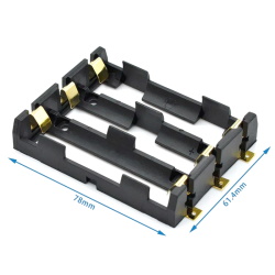Battery compartment 3*18650 PCB SMD