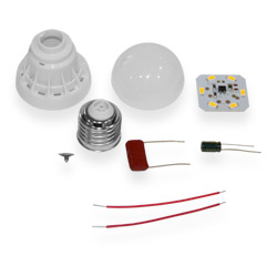 Assembly kit  Lamp LED 3W warm light
