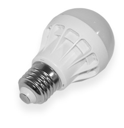 Лампа Світлодіодна LED 5w холодне світло, молочний пластик