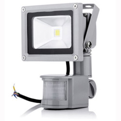 LED floodlight  10W/0.5W warm light, motion sensor