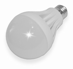 Лампа Світлодіодна LED 12w холодне світло, молочний пластик