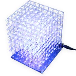 Radio constructor  led cube 8 * 8 * 8 Blue