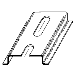 DIN-рейка 2 модуля металл