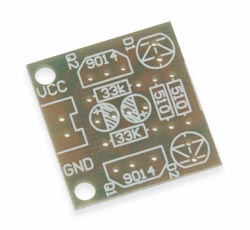 Printed circuit board  Multivibrator - LED flasher