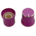 Ручка на ось 6мм Звезда 15x15мм CZ3-AB102 Алюминиевая Фиолетовая