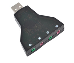 Модуль USB USB-sound card 7.1 virtual  4 jacks