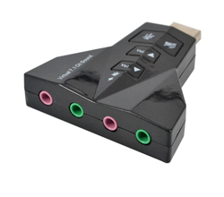  USB module USB-sound card 7.1 virtual  4 jacks