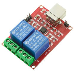 Module 2 relays 5V 10A USB control HW-343