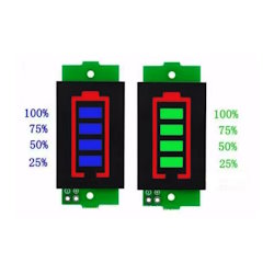 Module Universal battery charge indicator. 1-8S Li-ion green