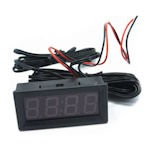 Module Clock+voltmeter+thermometer 2 probes blue