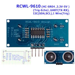Ultrasonic sensor HC-SR04 2020 IIC/UART RCWL-9610