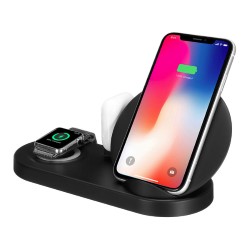 Wireless charger  Qi 3 in 1 W7 black