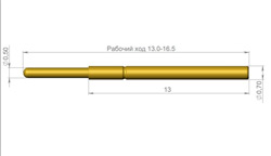 Подпружиненный контакт Pogo Pin PA50-J1