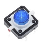 Кнопка тактовая TACT 12x12-7.3 Blue LED