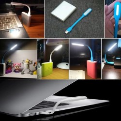 Лампа Світлодіодна USB гнучка чорна біле холодне світло